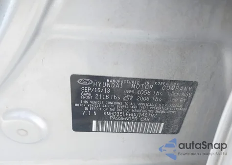 2013 Hyundai Elantra Gt из США, поврежденный, VIN KMHD35LE6DU148192